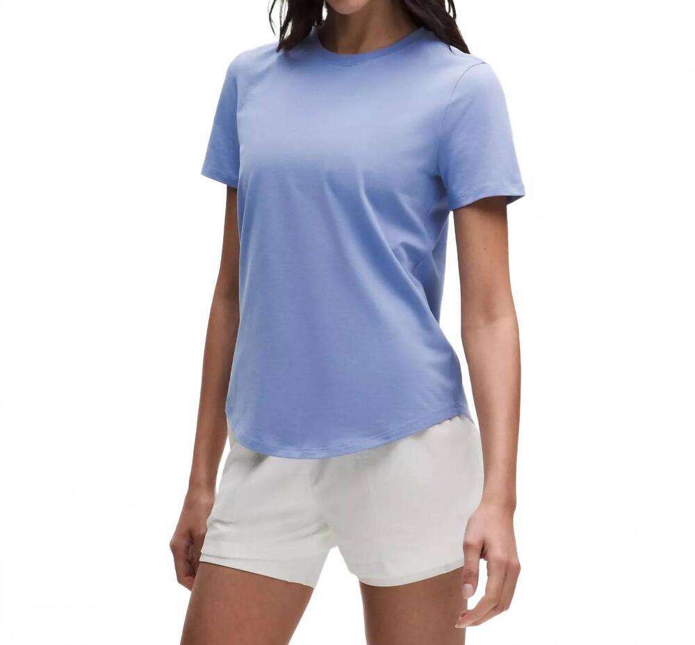 NEW LULULEMON love crewneck t-shirt in prep blue